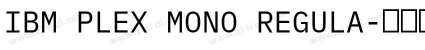 IBM PLEX MONO REGULA字体转换